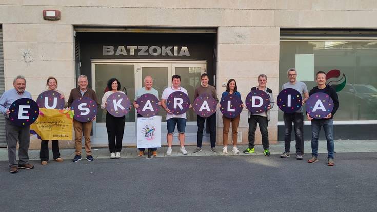 Tolosako EAJko alderdikideak Euskaraldira batu gara