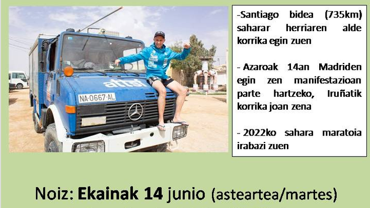 Sahararren egoerari buruzko dokumentala eta hitzaldia