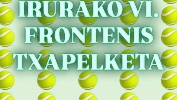 Irurako VI. Frontenis Txapelketa antolatu du Gazte Asanbladak