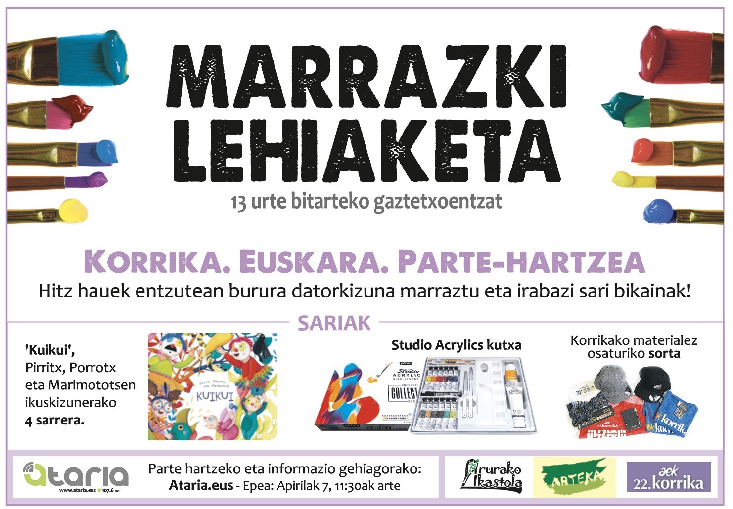 KORRIKA marrazki lehiaketa martxan da!