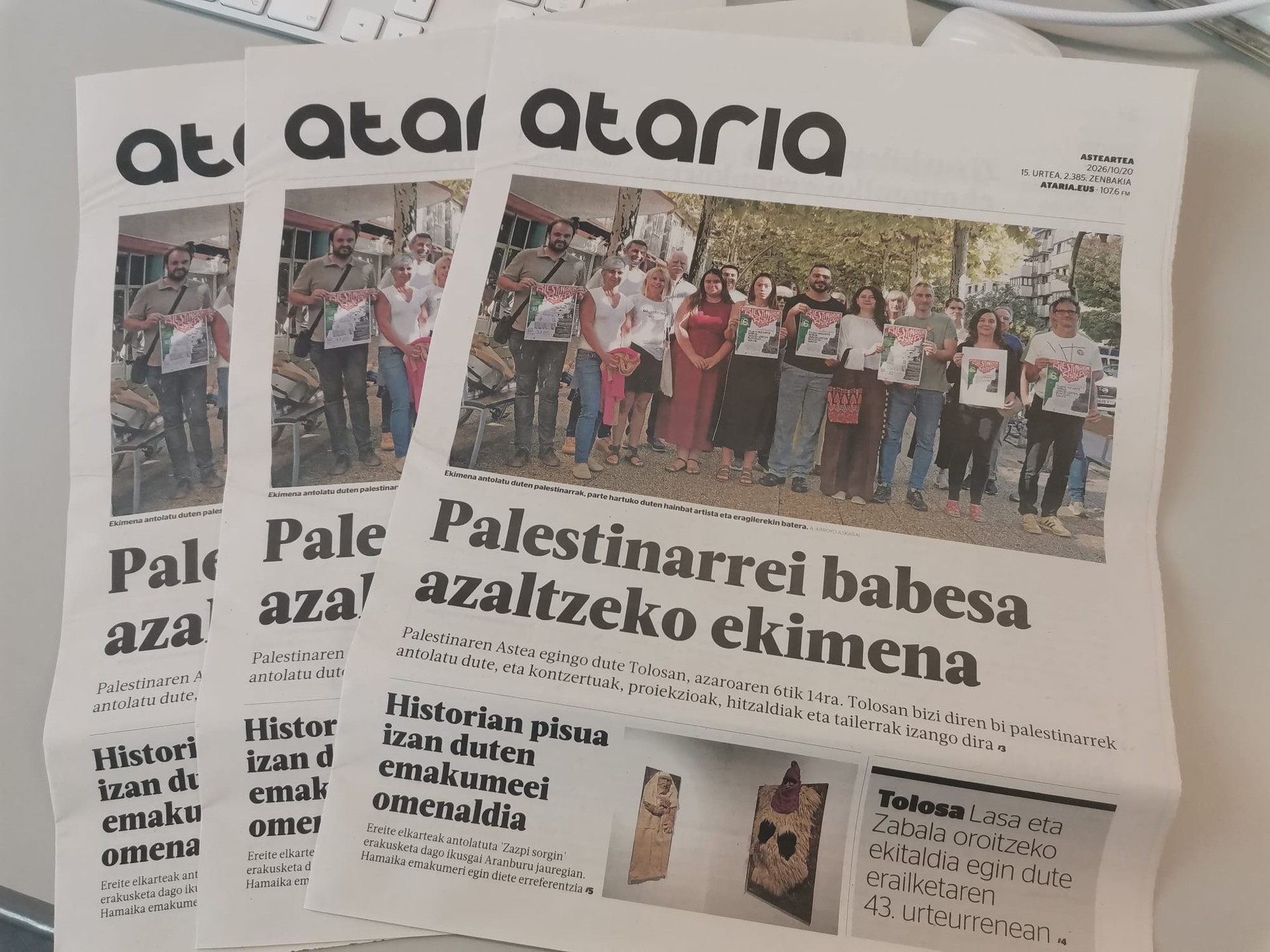 Arazoak izan dira ATARIAren banaketan Ikaztegietan