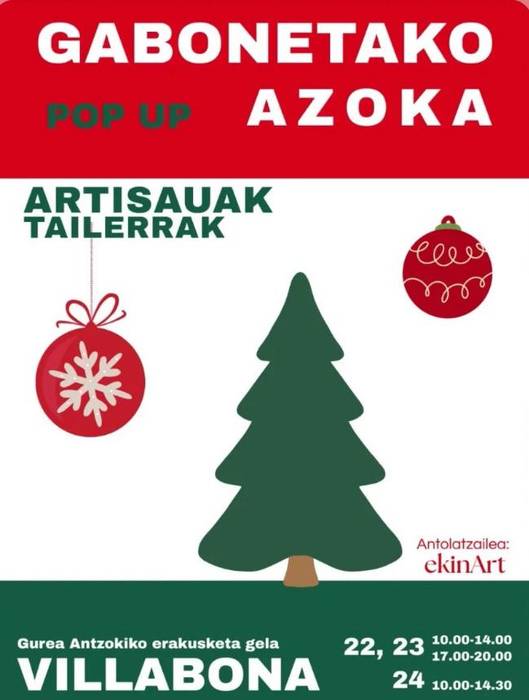 Gaboetako azoka. Pop Up