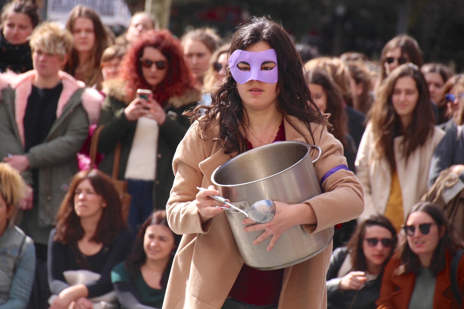 Bizikleta martxa, M8ko greba feminista girotzeko