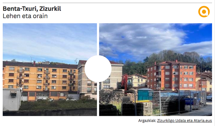 Benta-Txuri etxea eraitsi dute