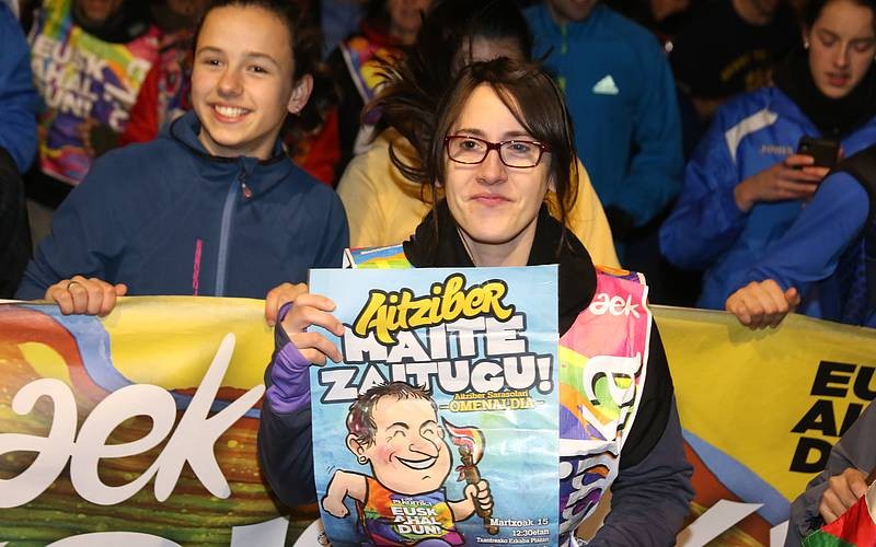 Aitziber Sarasolak Korrika 19ren omenaldia jaso du Aldaba Txikin