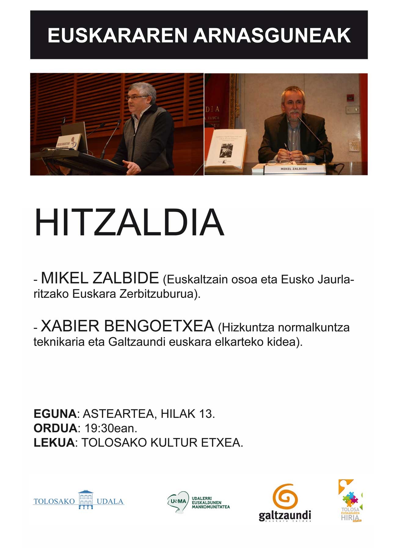Euskararen arnasguneak izango dituzte hizpide gaur