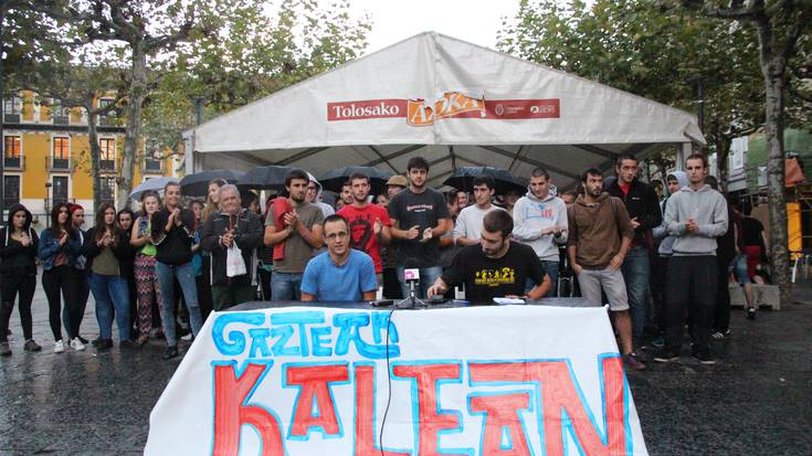 Gazteak Kalean plataforma sortu dute, "jazarpen polizialari" erantzuteko 
