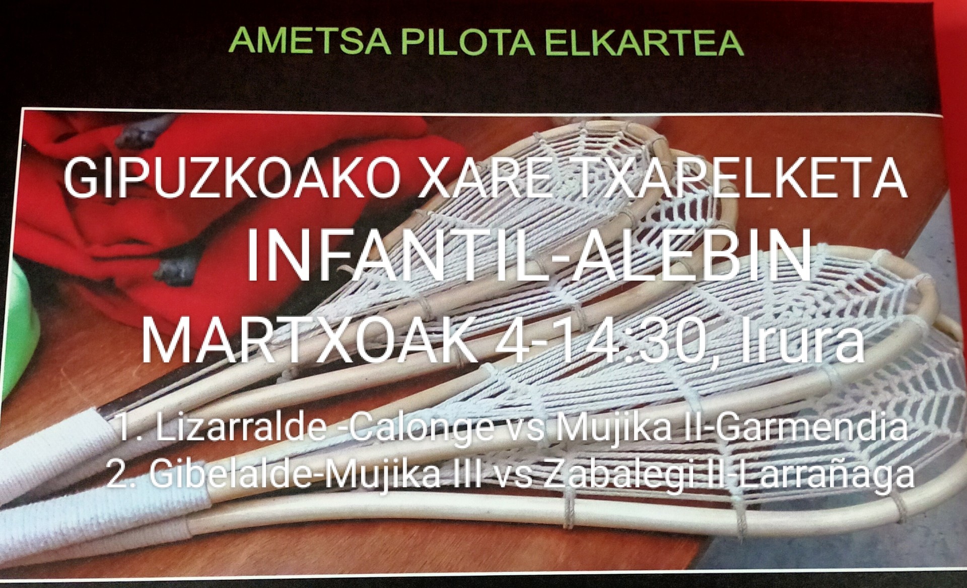 Xare txapelketek ez dute etenik Iruran!