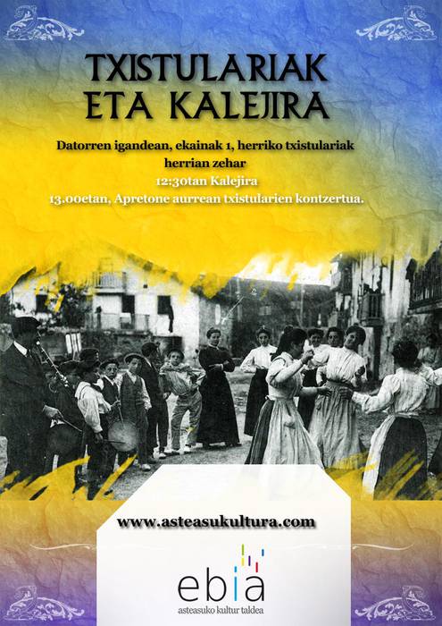 Txistulari taldearen emanaldia eta kalejira