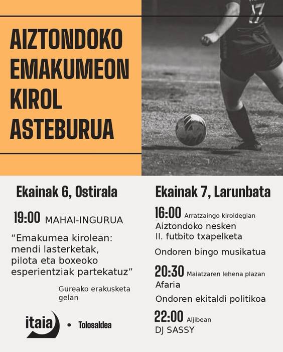 Aiztondoko Emakumeon Kirol Asteburua