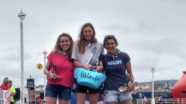 Podiumetik jaitsi gabe jarraitzen du Erika Amundarain billabonatarrak