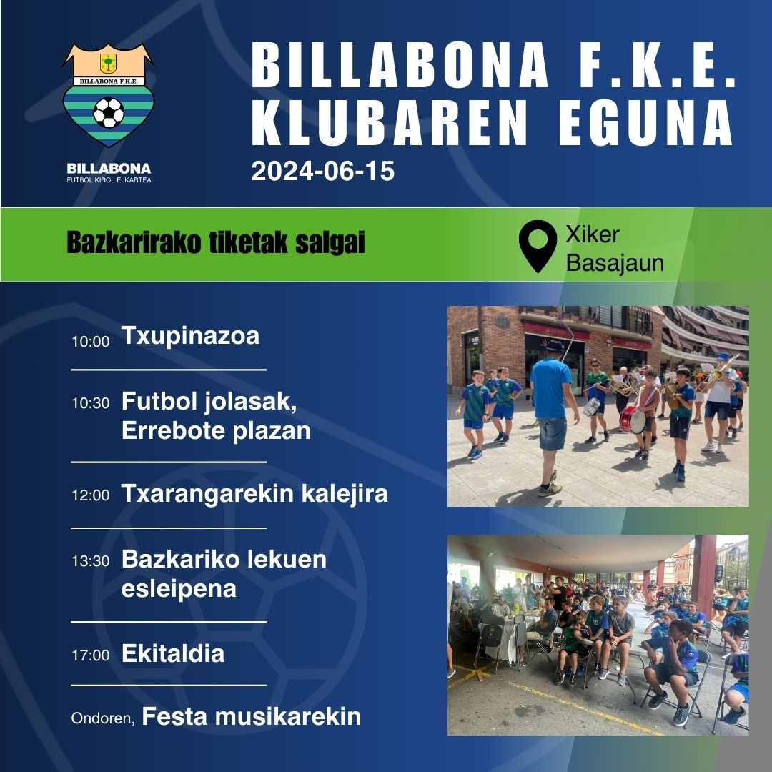 Billabona FKEk bere eguna ospatuko du bihar