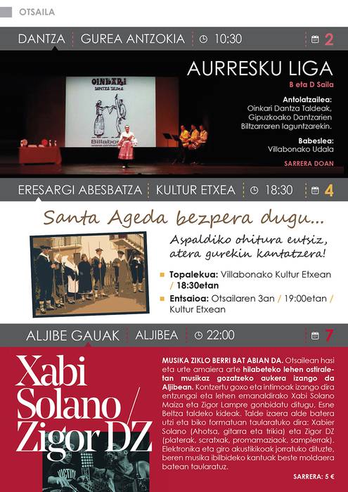 Otsaileko kultur programazioa