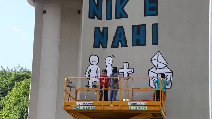 N-1 errepide azpiko zutabean zein mural margotu erabakiko dute ibartarrek