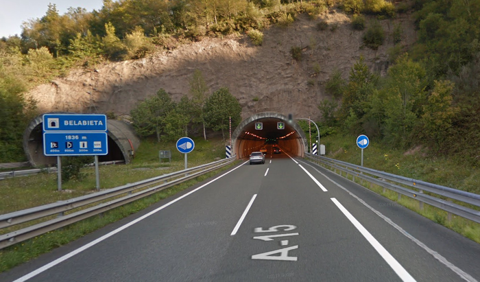 A15 errepidea itxiko dute asteburuan