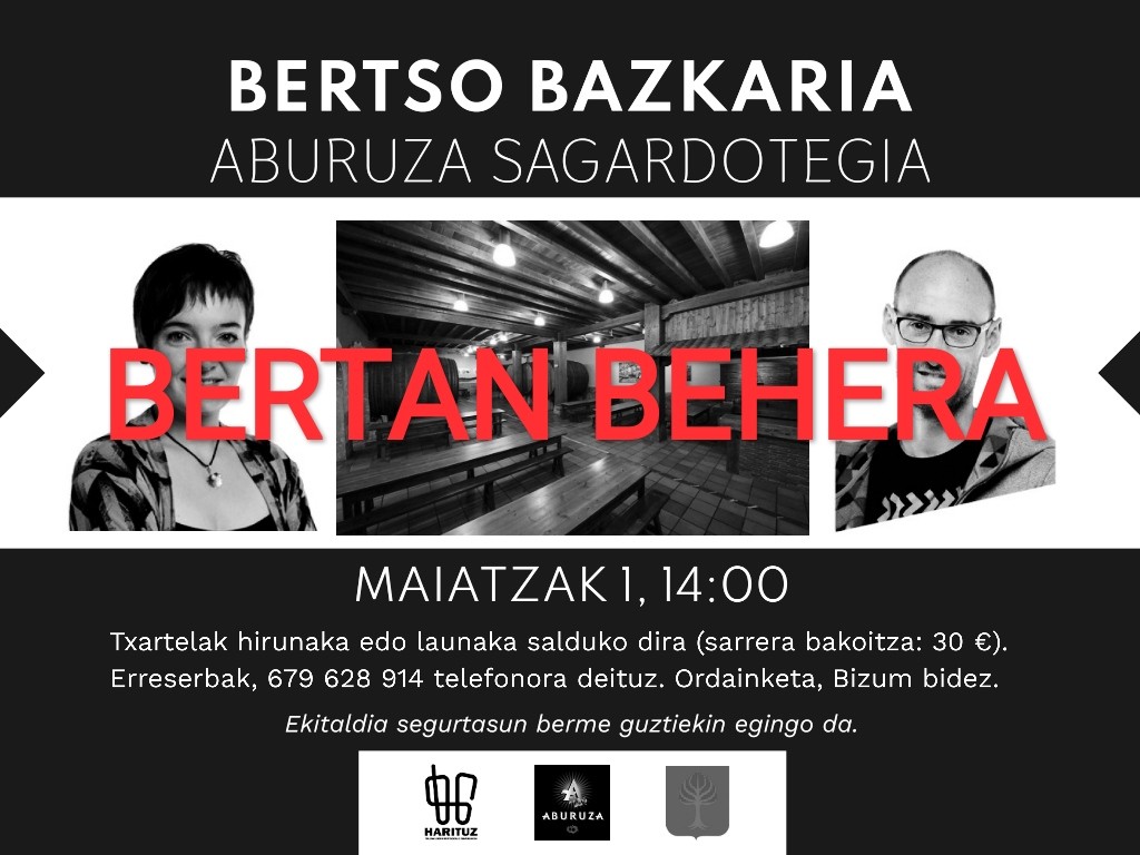 Maiatzaren 1eko bertso bazkaria, bertan behera