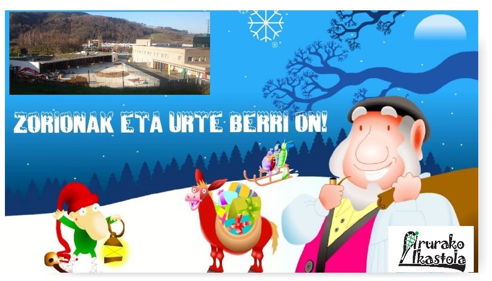 Eguberri zoriontsuak opa ditu Irurako ikastolak