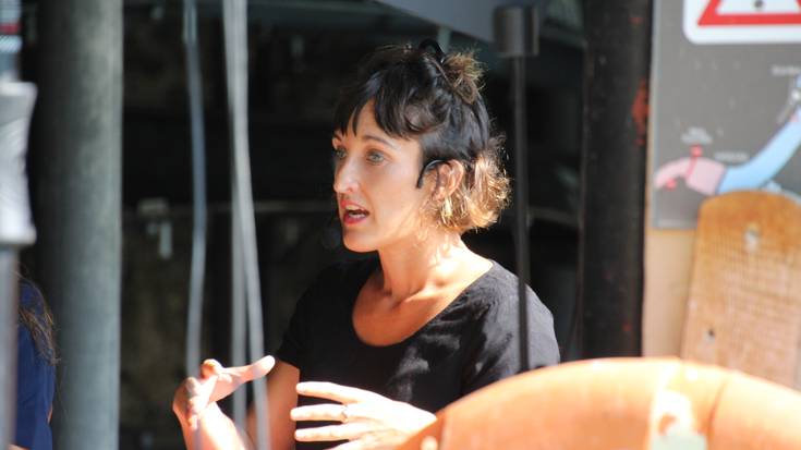 Uxue Alberdi, ikasturteko azken tertulia literarioan