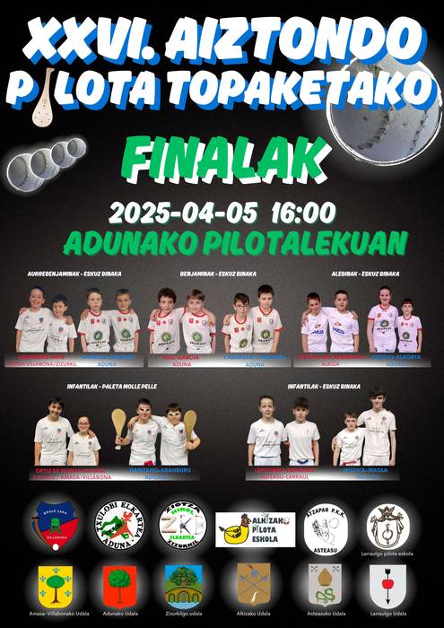 52 pilota partida asteburuan