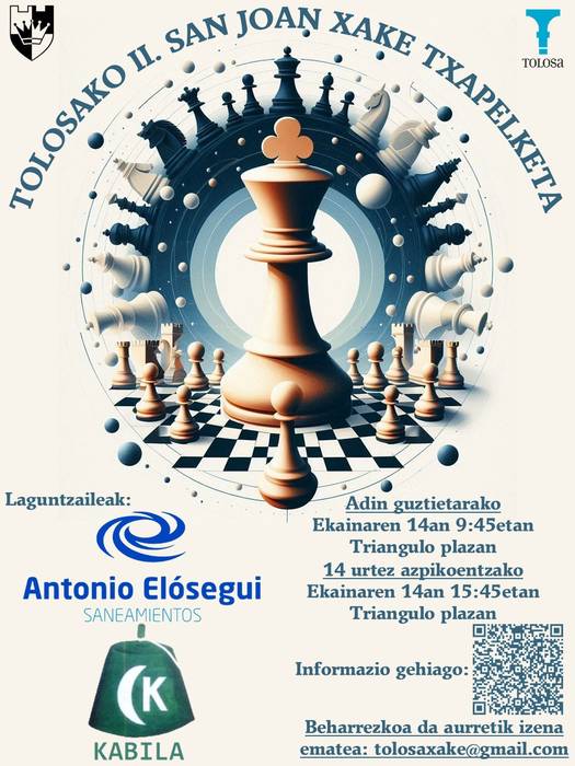 II. San Joan Xake Txapelketa egingo da larunbatean