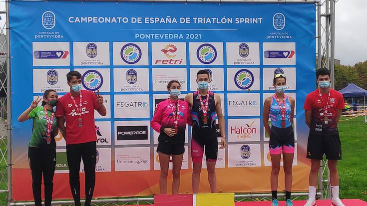 Paula Del Pozo bigarren izan da triatloiko Espainiako superesprint txapelketan