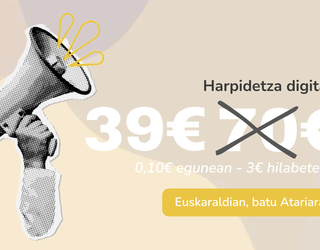 Egin harpidedun hilean 3€ren truke