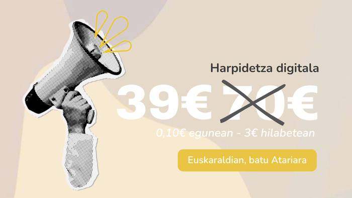 Euskaraldian, Atarikide digital egiten diren guztientzat eskaintza berezia dugu
