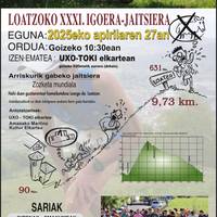 Loatzoko XXXI. igoera-jaitsiera