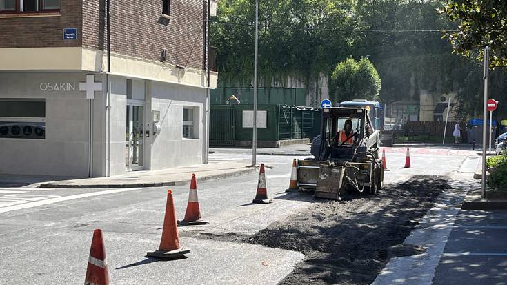 Asfaltatze lanak abiatu dituzte Amasa-Villabonako zenbait kaletan