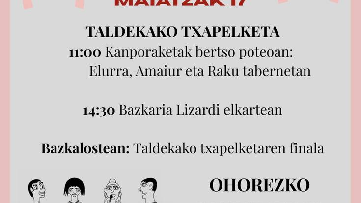 HARITUZ EGUNA ospatuko da maiatzaren 17an Tolosan