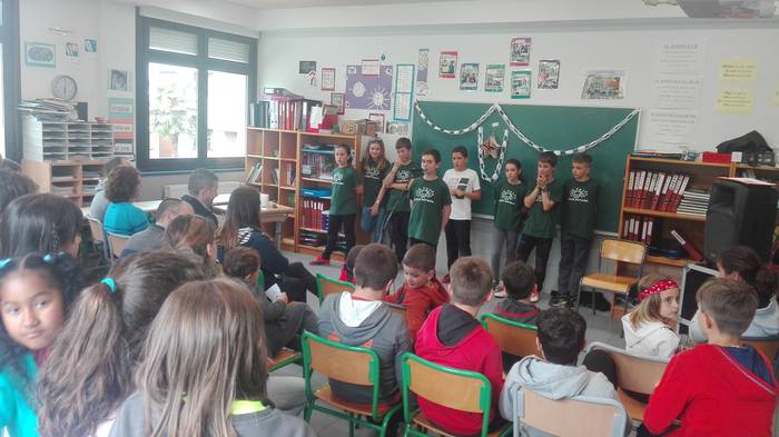 BERTSO-ESKOLETAKO IKASLEEK KURTSO AMAIERAKO BERTSO SAIOAK ESKAINI DITUZTE