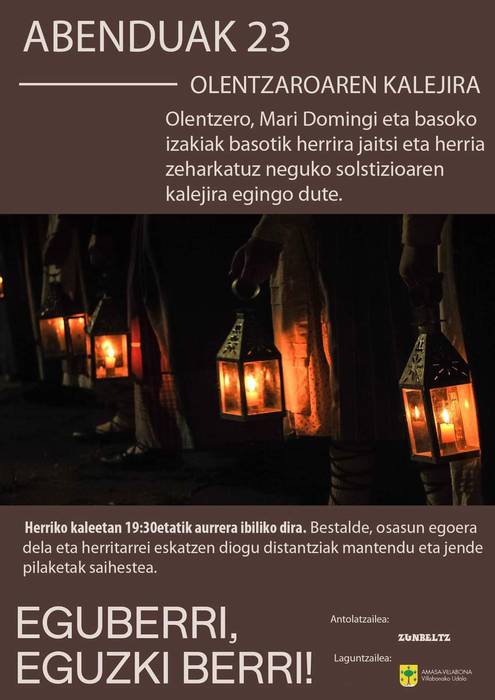 Olentzaroren kalejira