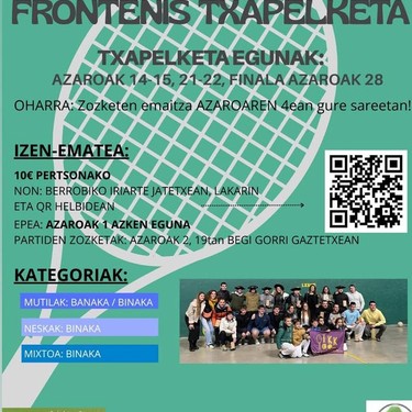 Berrobiko XXXIV. Ion Ander Izagirre Frontenis Txapelketa