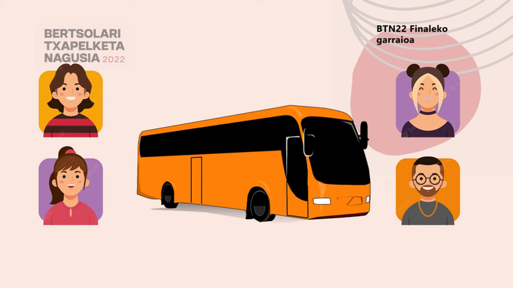 BTN22: Finala. Autobusa edo garraio publikoa baliatzeko gomendioa.