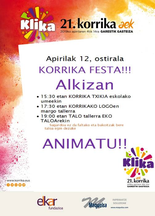 Korrika festa Alkizan