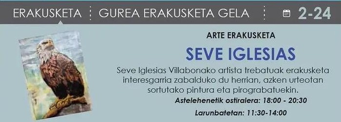 Arte erakusketa. 'Seve Iglesias'