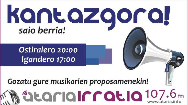 'Kantazgora' musika irratsaio berria abian