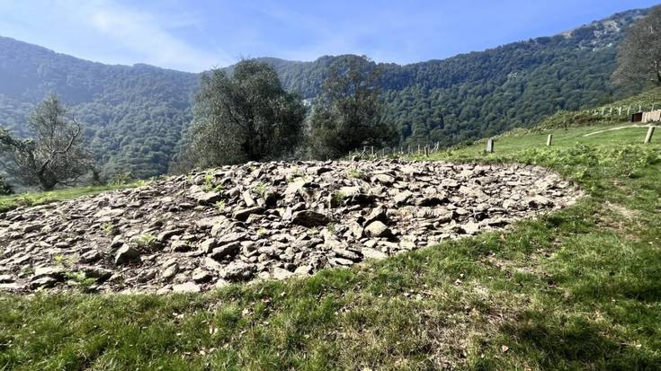 Alkizako Itxurain tumulua induskatu dute