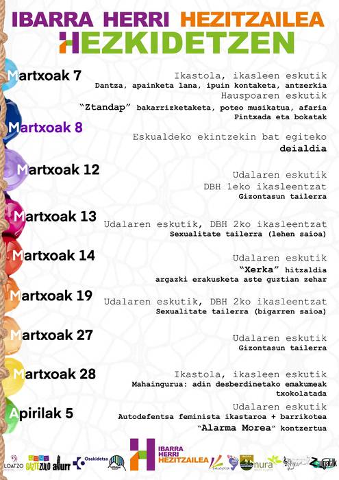 Ibarra herri hezitzailea hezkidetzen