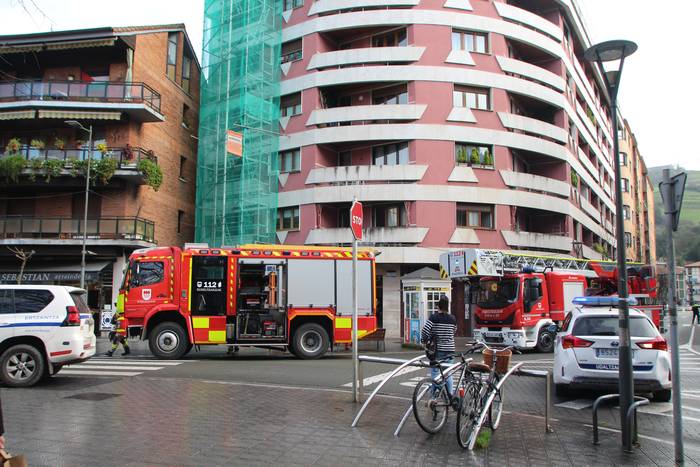 Sua izan da Tolosako Foru etorbideko etxe batean