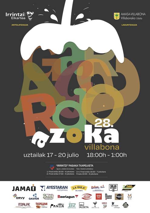 Villabonako 28. Garagardo Azokarako afari-txartelak zozketan