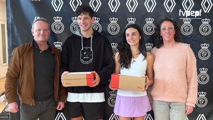 Andoni Zumeta eta Libe Barriola txapeldun padelean