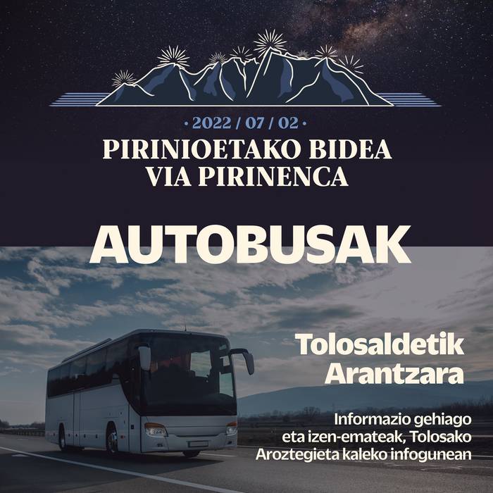 Arantzara joateko autobusetan izena emateko aukera