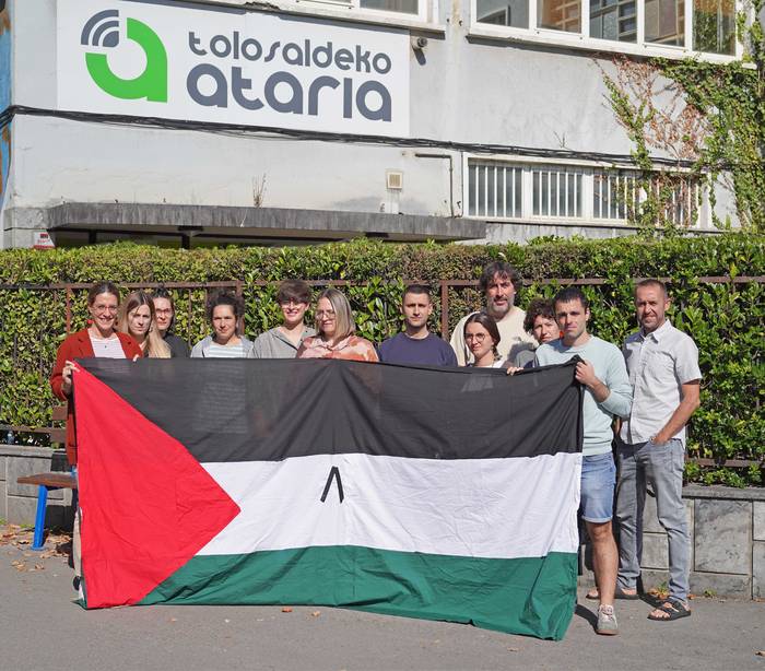 ATARIAk bat egin du Palestinaren aldeko lanuzteekin