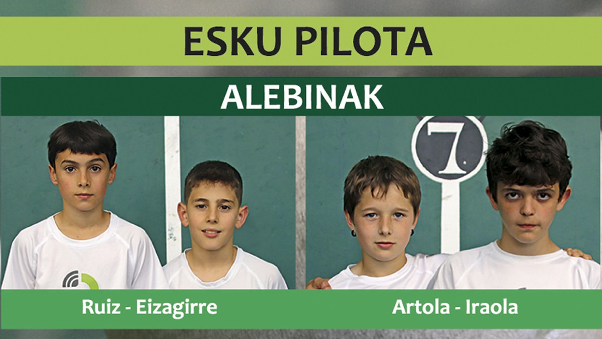 Alebinak, eskuz