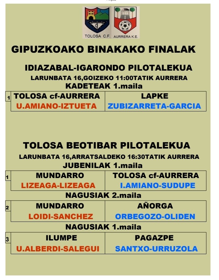 FINALAK  Idiazabal-Tolosa  PELOTA