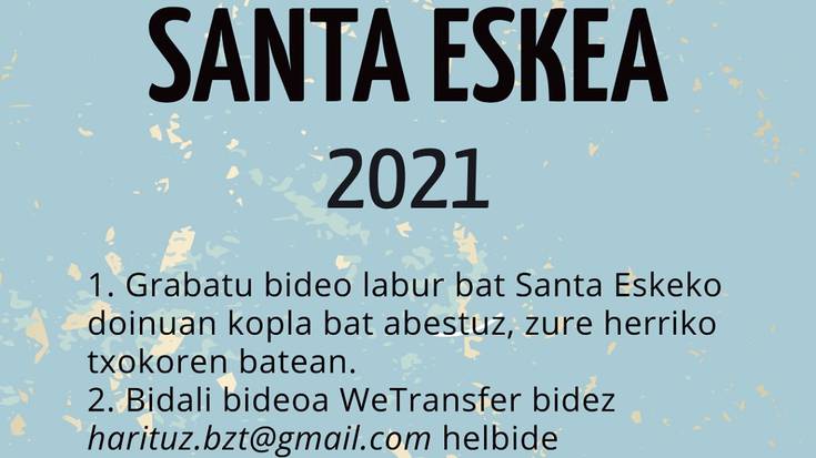 Santa Eske birtuala antolatu du Harituzek