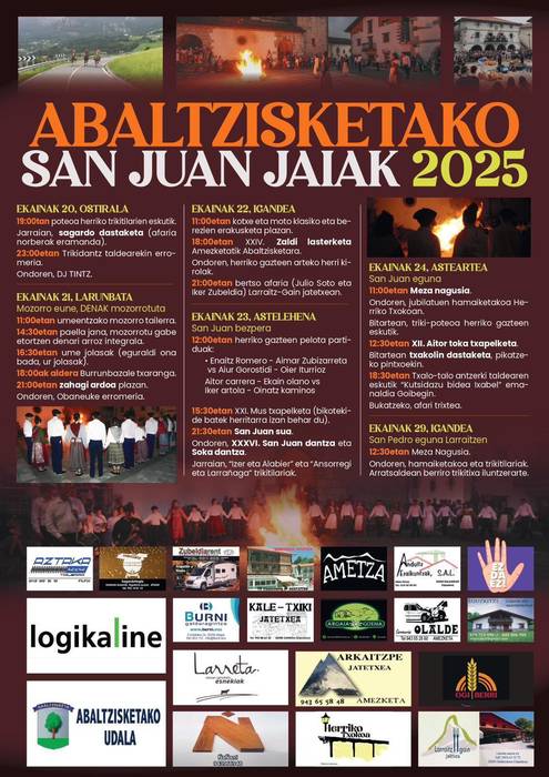 Abaltzisketako San Joan jaiak