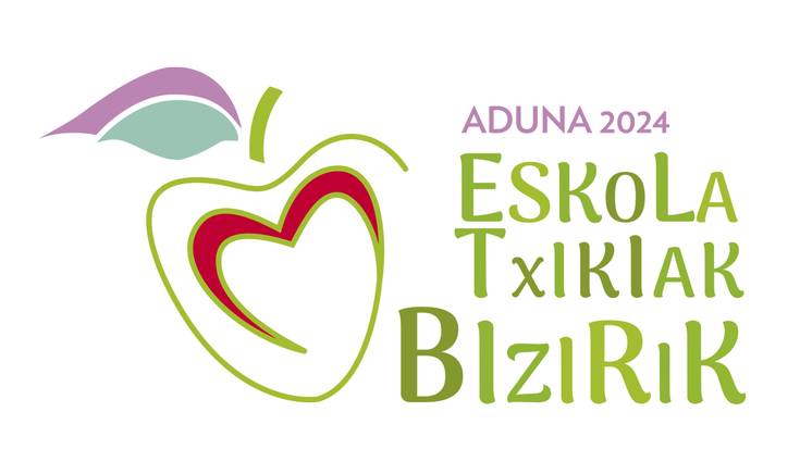 Eskola Txikien Festarako logoa, aukeratuta