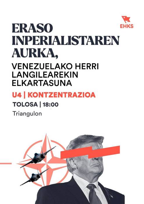 Eraso inperialisten aurka, gaur elkarretaratzea Tolosako Trianguloan